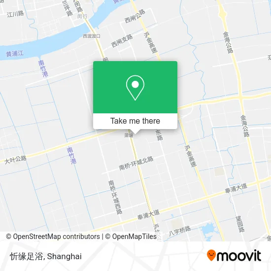 忻缘足浴 map