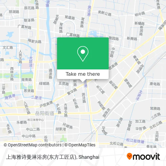 上海雅诗曼淋浴房(东方工匠店) map
