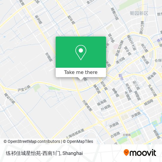 练祁佳城星怡苑-西南1门 map