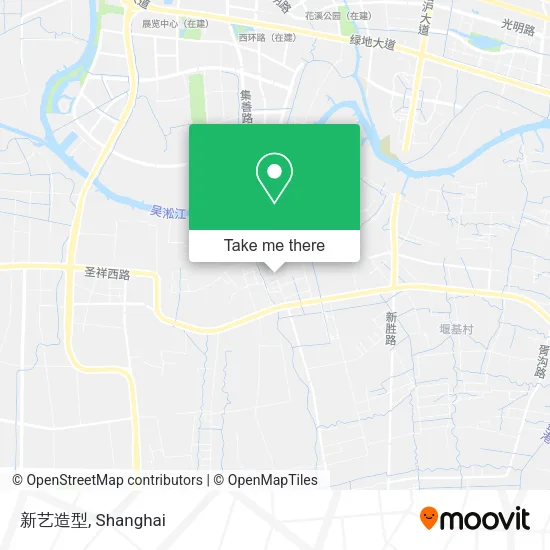 新艺造型 map