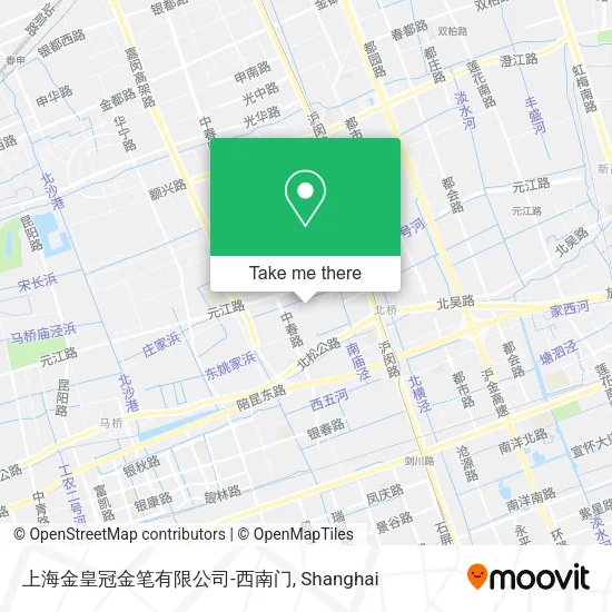 上海金皇冠金笔有限公司-西南门 map