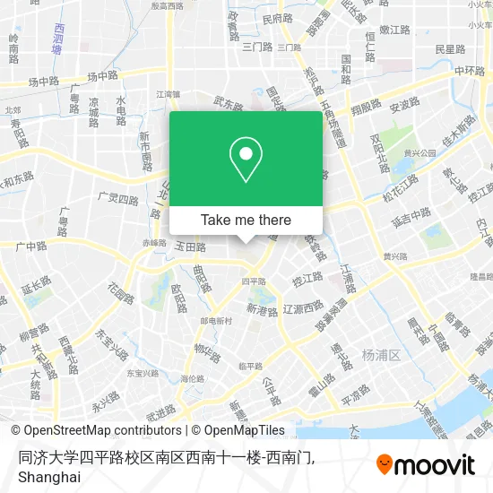 同济大学四平路校区南区西南十一楼-西南门 map