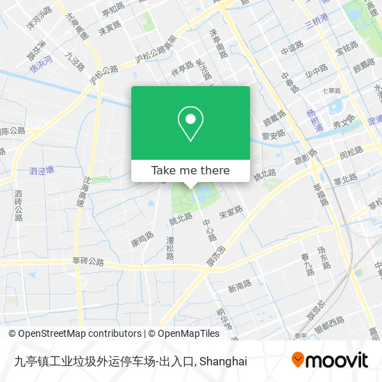 九亭镇工业垃圾外运停车场-出入口 map