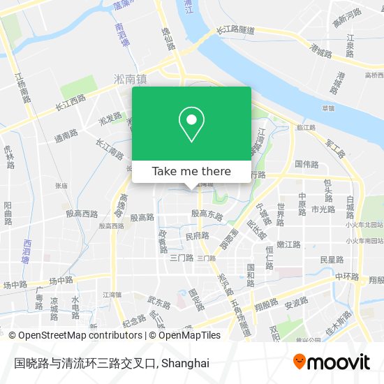 国晓路与清流环三路交叉口 map