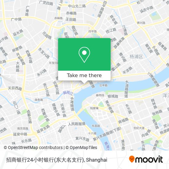 招商银行24小时银行(东大名支行) map