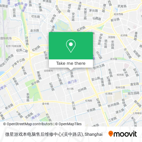 微星游戏本电脑售后维修中心(吴中路店) map