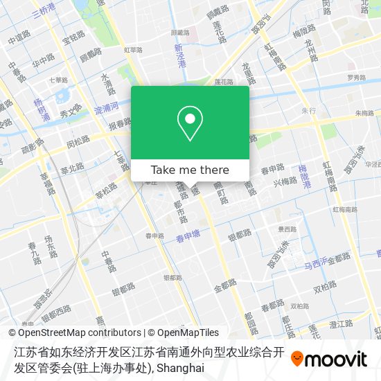 江苏省如东经济开发区江苏省南通外向型农业综合开发区管委会(驻上海办事处) map
