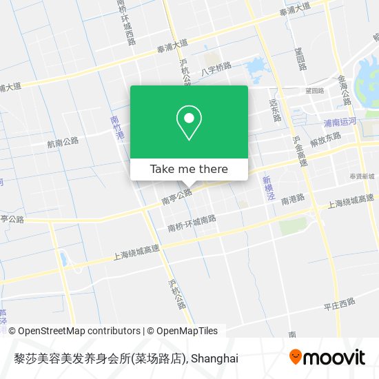 黎莎美容美发养身会所(菜场路店) map