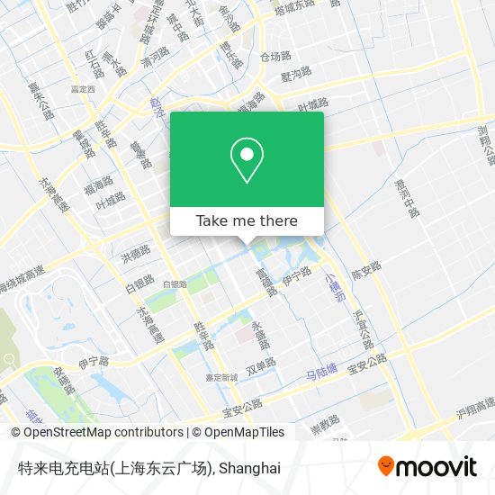 特来电充电站(上海东云广场) map