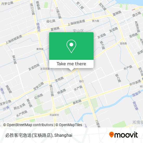 必胜客宅急送(宝杨路店) map