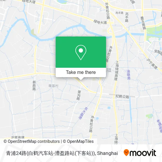青浦24路(白鹤汽车站-漕盈路站(下客站)) map