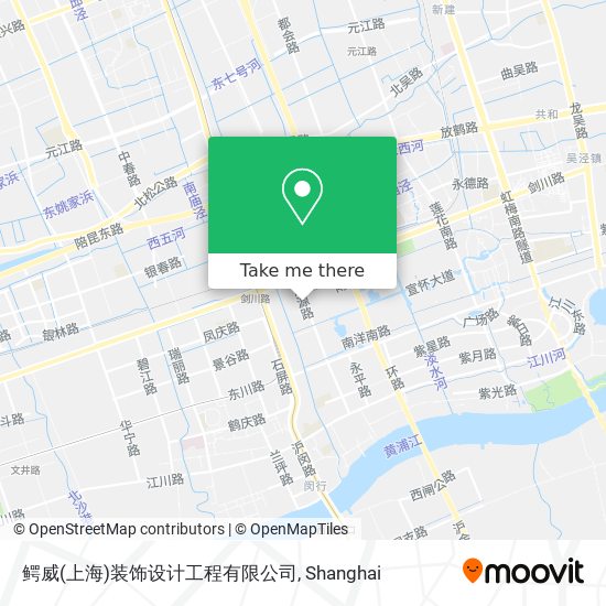 鳄威(上海)装饰设计工程有限公司 map