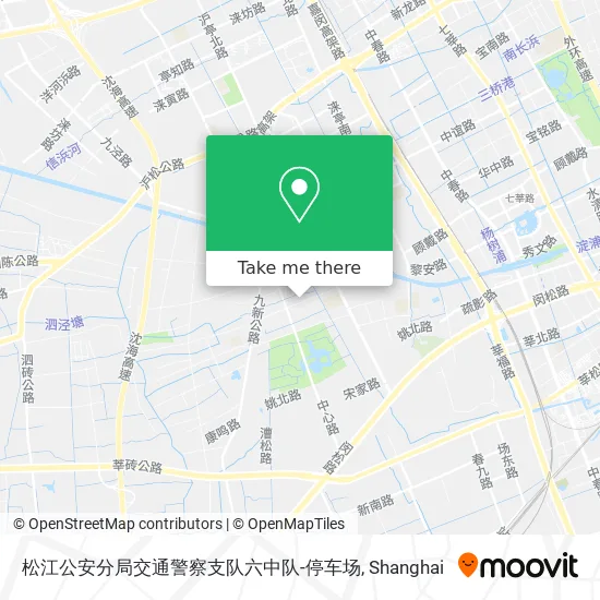 松江公安分局交通警察支队六中队-停车场 map