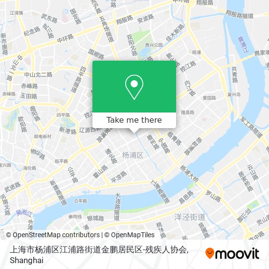 上海市杨浦区江浦路街道金鹏居民区-残疾人协会 map