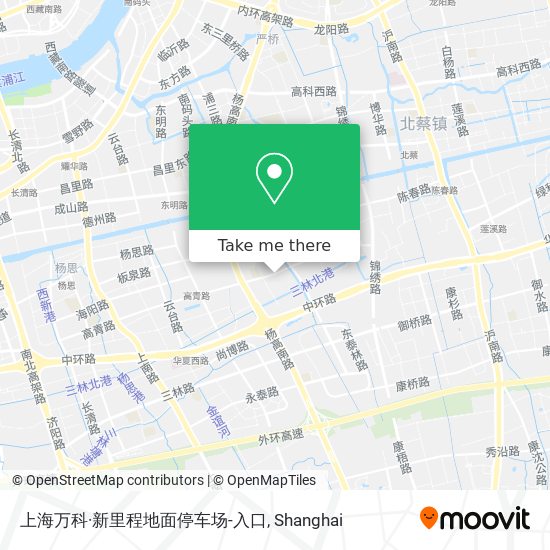 上海万科·新里程地面停车场-入口 map
