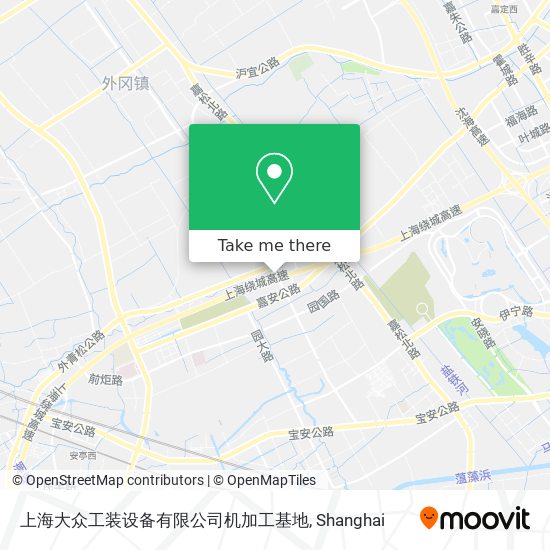 上海大众工装设备有限公司机加工基地 map