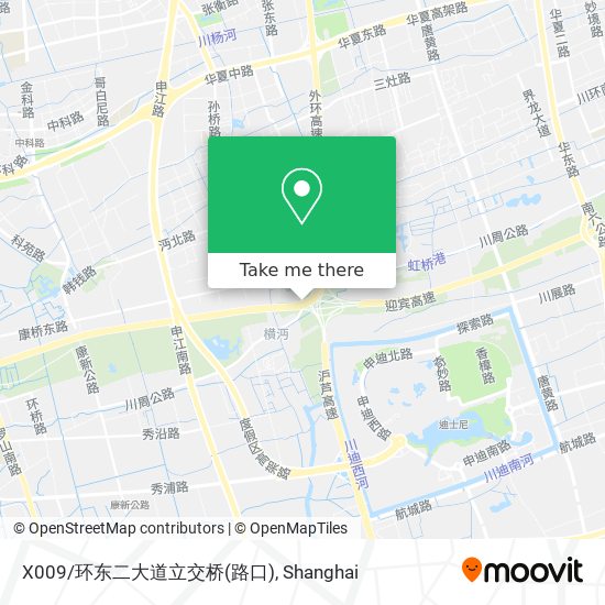 X009/环东二大道立交桥(路口) map