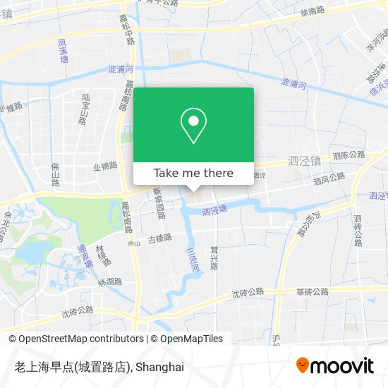 老上海早点(城置路店) map