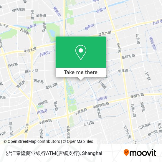浙江泰隆商业银行ATM(唐镇支行) map