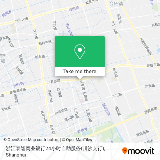 浙江泰隆商业银行24小时自助服务(川沙支行) map