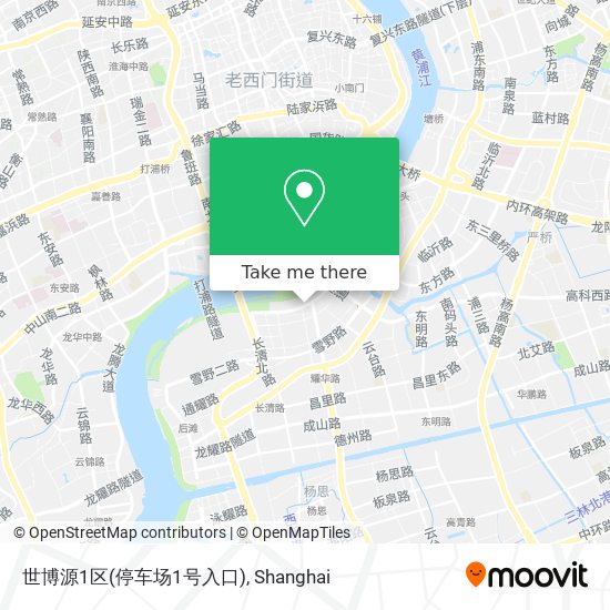 世博源1区(停车场1号入口) map