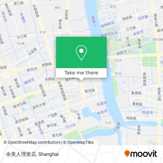 余美人理发店 map