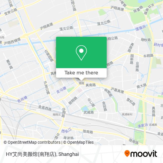HY艾尚美颜馆(南翔店) map