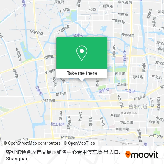 森鲜馆特色农产品展示销售中心专用停车场-出入口 map