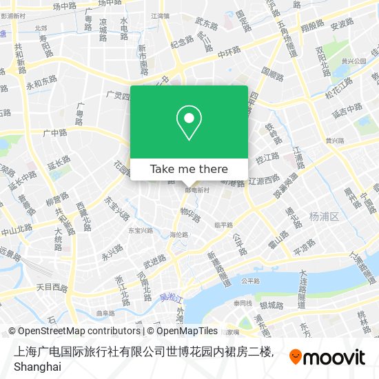 上海广电国际旅行社有限公司世博花园内裙房二楼 map