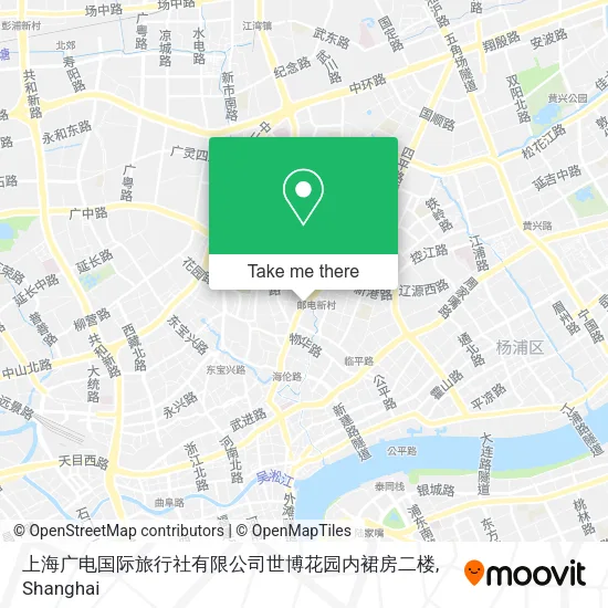 上海广电国际旅行社有限公司世博花园内裙房二楼 map