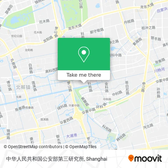 中华人民共和国公安部第三研究所 map