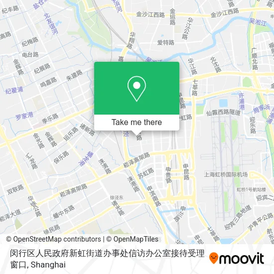闵行区人民政府新虹街道办事处信访办公室接待受理窗口 map
