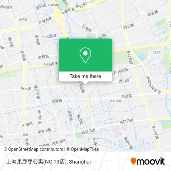 上海果屁屁公寓(NO.13店) map