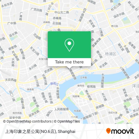 上海印象之星公寓(NO.6店) map