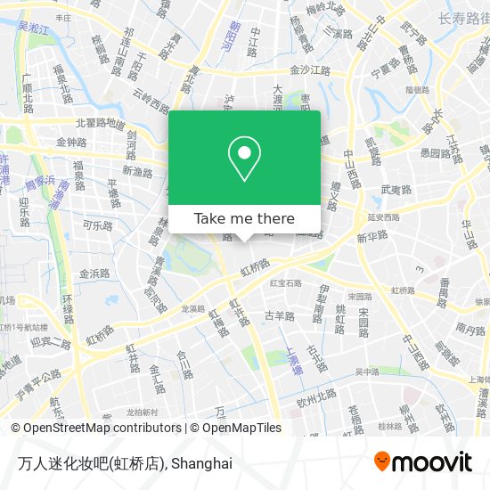 万人迷化妆吧(虹桥店) map