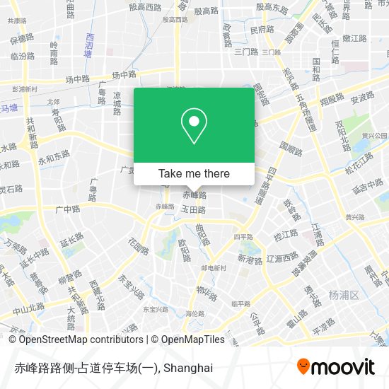 赤峰路路侧-占道停车场(一) map