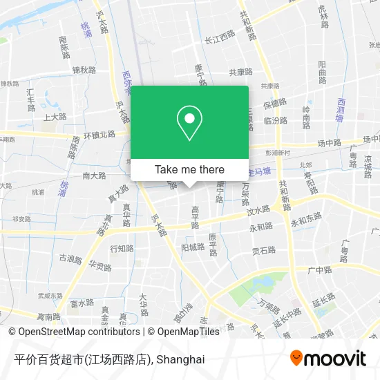 平价百货超市(江场西路店) map