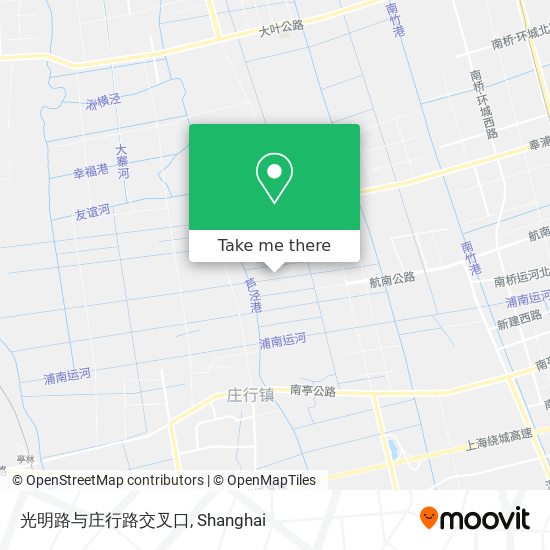 光明路与庄行路交叉口 map