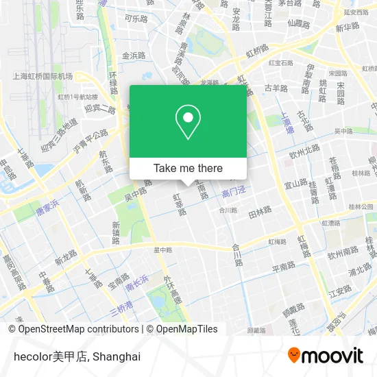 hecolor美甲店 map