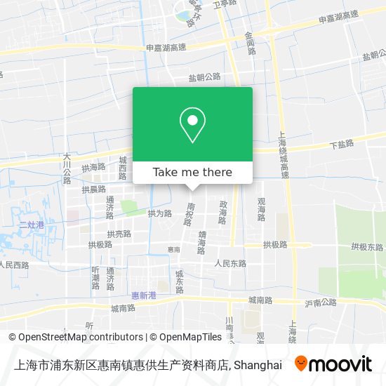 上海市浦东新区惠南镇惠供生产资料商店 map