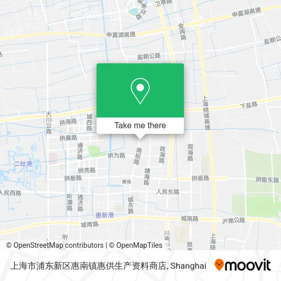 上海市浦东新区惠南镇惠供生产资料商店 map