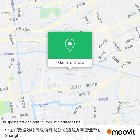 中国邮政速递物流股份有限公司(泗泾九亭营业部) map
