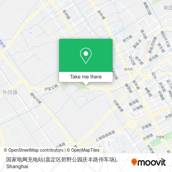 国家电网充电站(嘉定区郊野公园庆丰路停车场) map