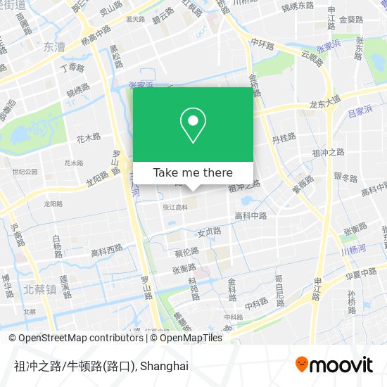 祖冲之路/牛顿路(路口) map