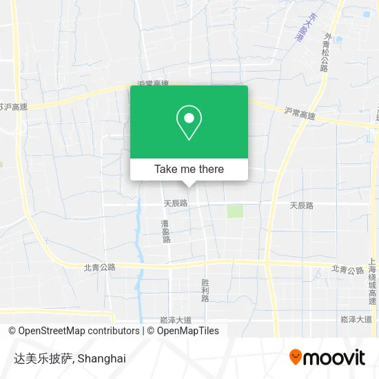 达美乐披萨 map