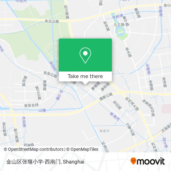 金山区张堰小学-西南门 map