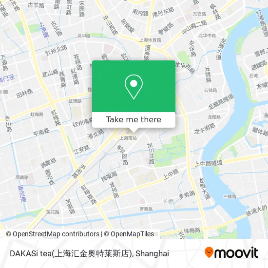 DAKASi tea(上海汇金奥特莱斯店) map