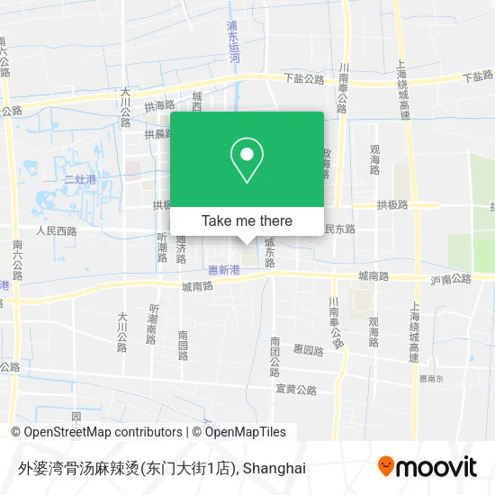外婆湾骨汤麻辣烫(东门大街1店) map