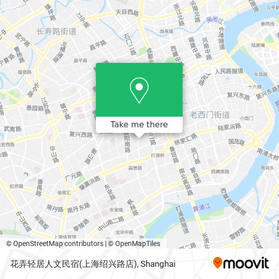 花弄轻居人文民宿(上海绍兴路店) map