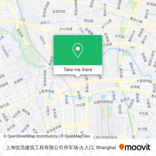 上海悦浩建筑工程有限公司停车场-出入口 map